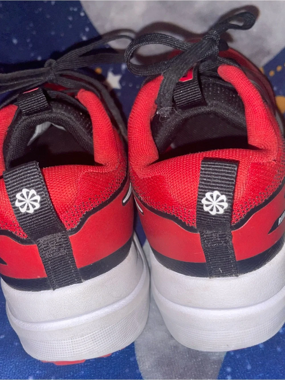 Nike Kids Red and Black Lightweight Sneakers